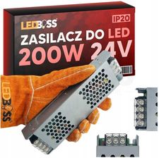 Zdjęcie Zasilacz 24V 200W Do Taśm Led Modułowy Montażowy Slim Transformator Ledboss - Czarna Białostocka