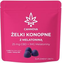 Zdjęcie Cannova Żelki konopne z melatoniną 3szt. - Małomice