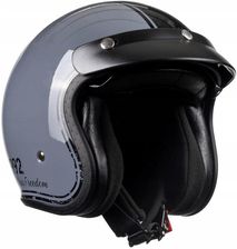 Zdjęcie Roxar Kask Motocyklowy Retro Classic '92 Szaro-Czarny S - Skalbmierz