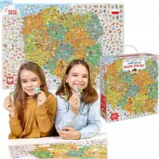 Zdjęcie Czuczu Puzzle Odkrywcy Mapa Polski 300El 94553 - Łódź