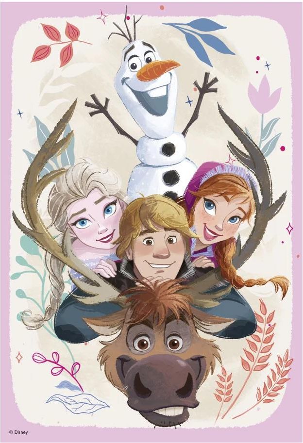 Dino Toys Kraina Lodu Frozen Puzzle Anna I Elsa Dla Dzieci 5+ 2W1 ...