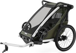 Zdjęcie Thule Chariot Lite single - przyczepka rowerowa dla dziecka - pojedyncza, vintage green - Lipsko