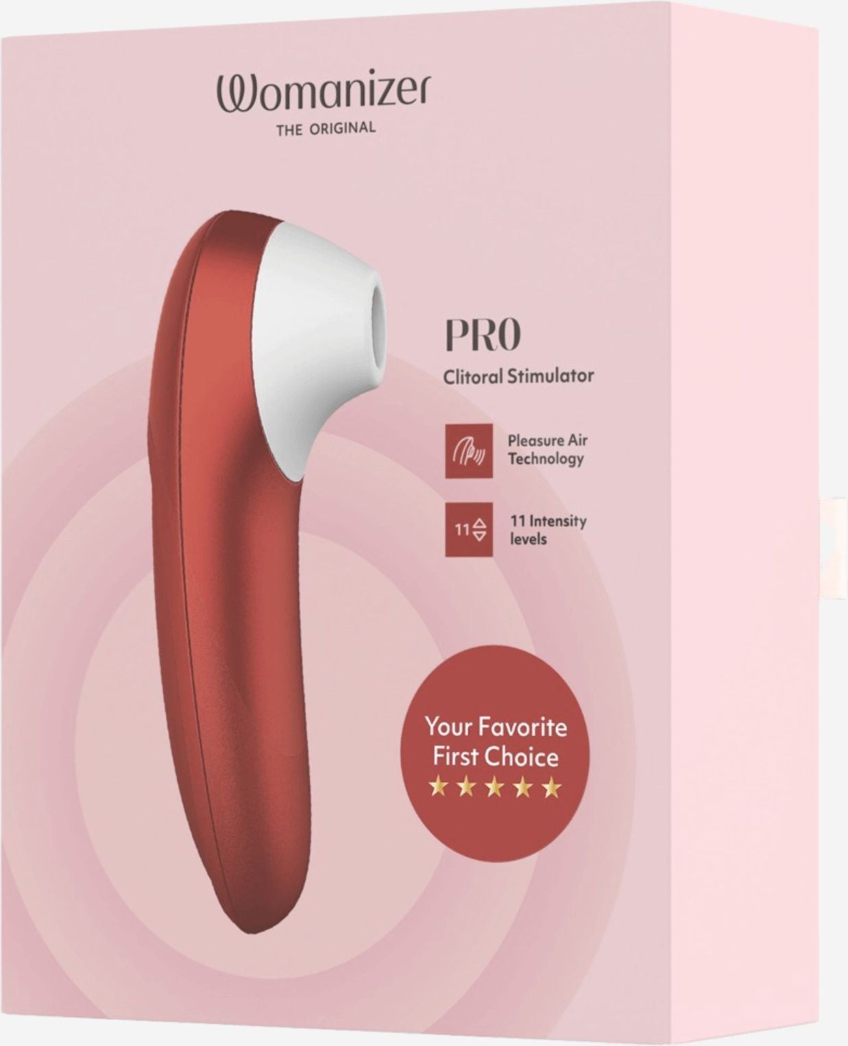 Womanizer Red Womanizer Pro Stymulator Łechtaczki Bordeaux Red - Ceneo.pl