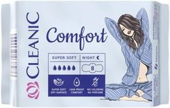 Zdjęcie CLEANIC Comfort Podpaski na noc 8szt. - Głogów Małopolski