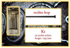 Zdjęcie Miche szprycha 295 mm z nyplem prosta główka - Leśnica