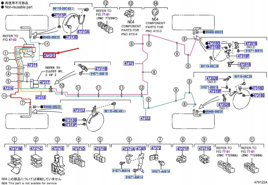 Toyota Lexus Ct Zwa10 Rurka Hamulcowa Przednia 4731375020 - Opinie i ...