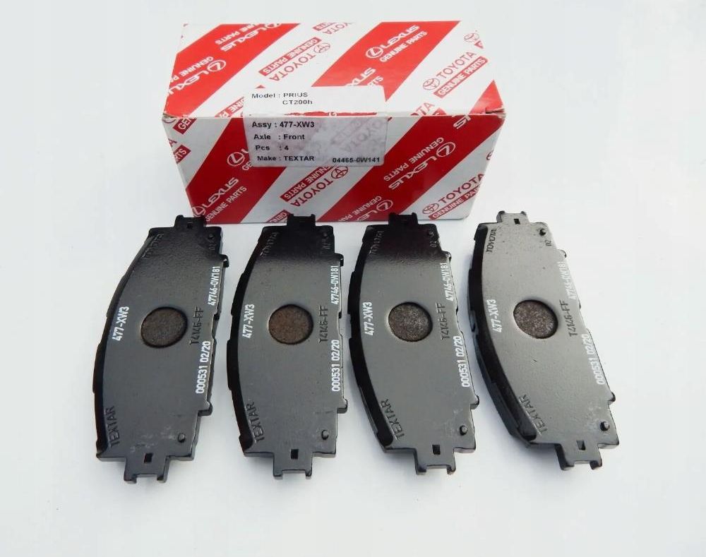 Klocki hamulcowe Toyota Zestaw Klocków Hamulcowych Przednich Lexus Ct ...