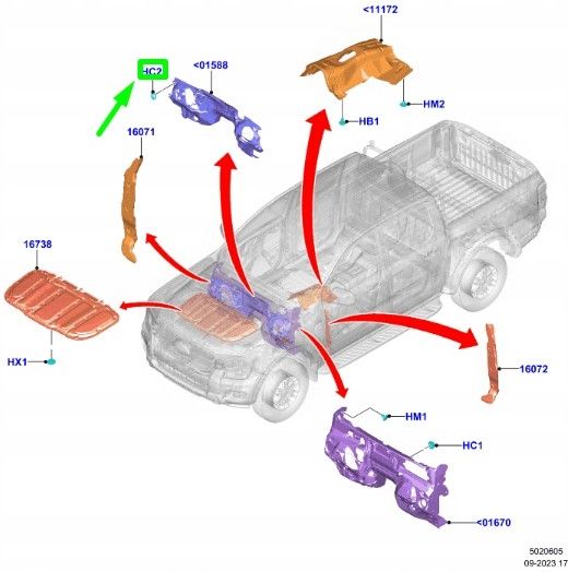 1462015 Ford Zacisk Izolacyjny Deski Rozdzielczej Ranger T9 1462015 - Opinie i ...
