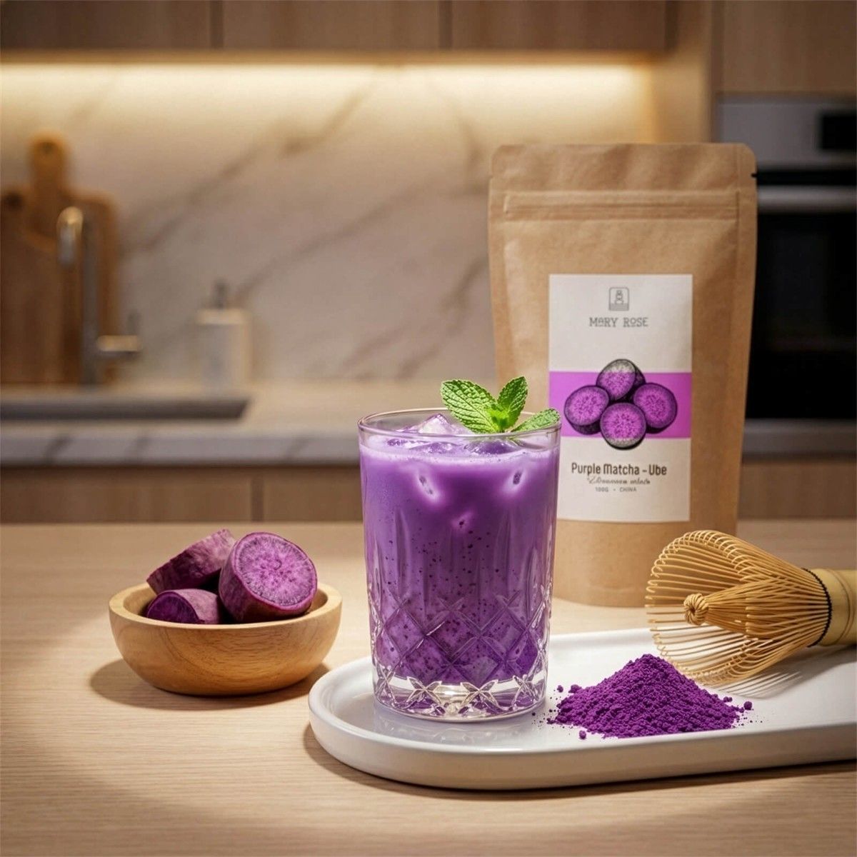Herbata Mary Rose Purple Matcha Ube w proszku 100g - Ceny i opinie ...
