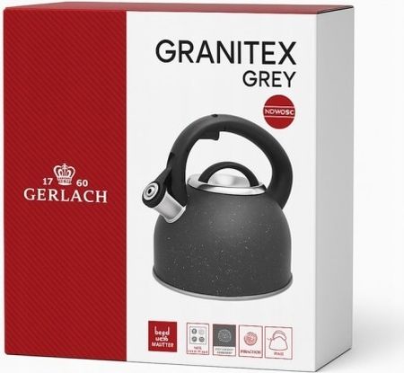 GERLACH Granitex Czajnik Szary 2,8L (5901035504134)