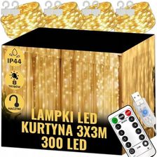 Zdjęcie Kurtyna świetlna 300 LED 3 x 3 m EXTRALINK EX.95399 - Chęciny