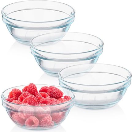 Excellent Houseware miseczki Zestaw 4 szt. 10,5 cm 200 ml szklane (139656)