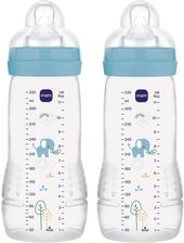 Zdjęcie Mam Easy Active Baby Bottle Butelka Dla Niemowląt 4M+ Blue 2X330Ml - Mikołów