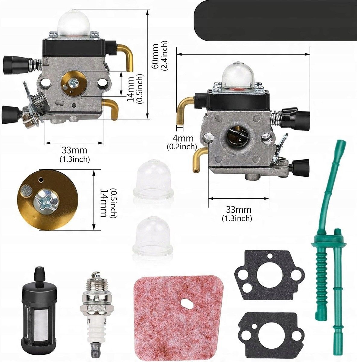 Gaźnik Kosy Spalinowej Podkaszarka Wykaszarka Stihl FS45C FS45L FS55C ...