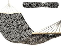 Zdjęcie Hamak SASKA GARDEN Model 1078106 200x100cm Czarno Biały - Proszowice