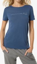 Zdjęcie Koszulka z nadrukiem damska Super.natural Tri Tee - ocean blue/feather grey - Pilawa