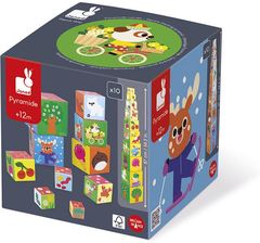Zdjęcie Janod Piramida Wieża 10 Kostek 4 Pory Roku 12M+ - Barczewo