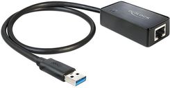ADAPTER DELOCK USB 3.0 LAN-RJ-45 10/100/1000 Mb (62121) - zdjęcie 1