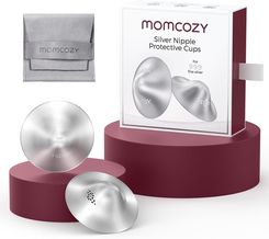 Zdjęcie Momcozy 999 Silver Nipple Shield L 2-Pack Srebrne Osłonki Na Sutki 55Mm - Bartoszyce