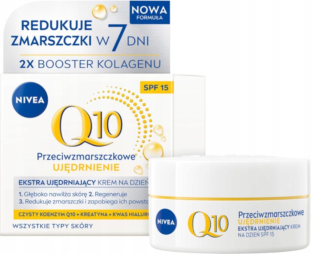 Nivea Krem Q10 Nawilżający Przeciwzmarszczkowy Dzień 50ml I Noc 50ml ...