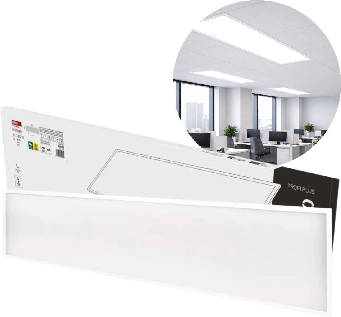 Emos Panel LED 30x120 Biały Zintegrowane Źródło LED 22W 4000K ...