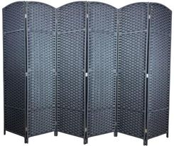 Zdjęcie MAX-LAND Parawan 6 Panelowy Grafit 175X240cm Tkanina (5905601779308) - Poręba