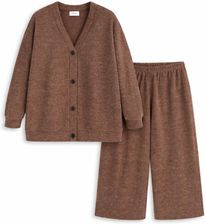 Zdjęcie KOMPLET DAMSKI Z DZIANINY BRĄZOWY CIDER ROZMIAR XL - Kłecko