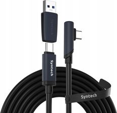 Zdjęcie Kabel 2w1 na USB-C USB-A do transmisji 5m 5Gbps do Meta Quest 3 2 Pro Pico4 / C101 - Parczew