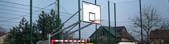Zdjęcie Romisport Kosz Do Koszykówki Dwusłupowy Wysięg 225cm Tablica 180x105 - Piastów