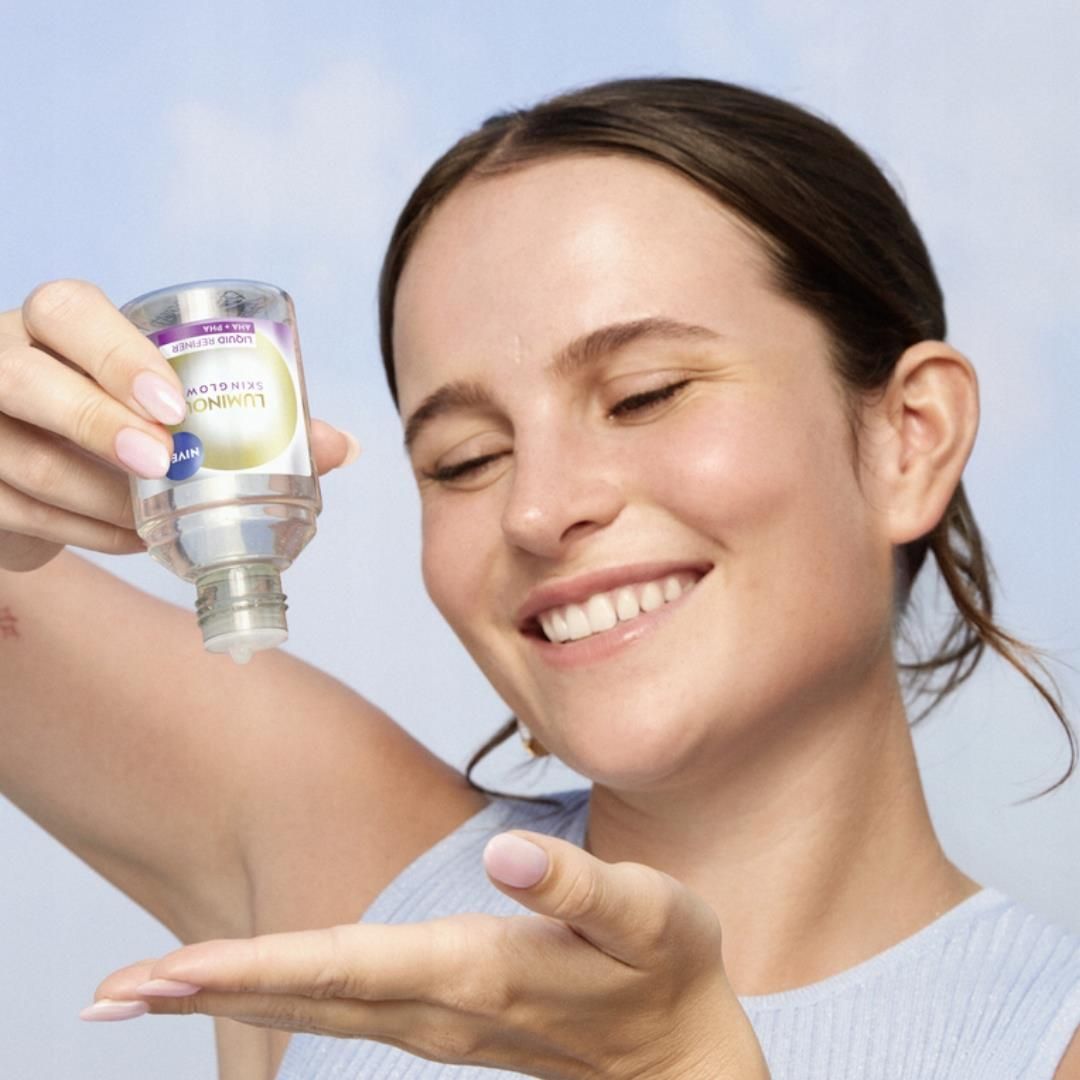 Nivea Luminous 630 Skin Glow Peeling Twarzy + Serum + Kamień Gua Sha ...