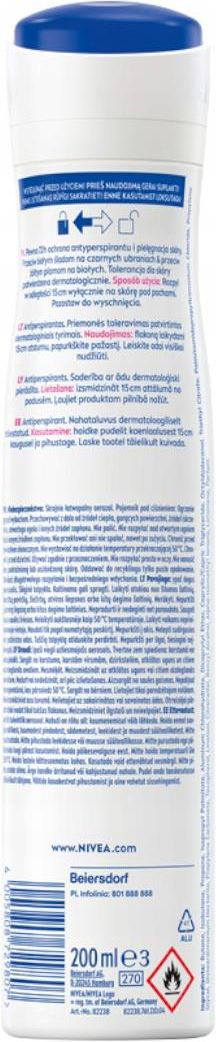 Nivea Black&White Clear Zestaw Dezodorantów Spray 3X200ml - Opinie i ...