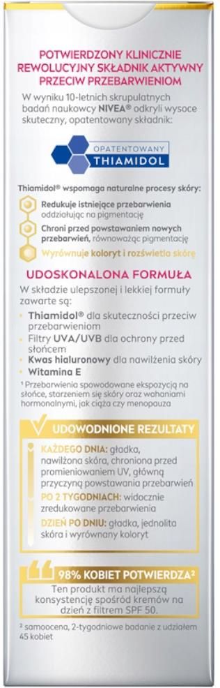 Nivea Luminous630 Krem Na Przebarwienia Plamy Spf50 40ml+ Kartka ...