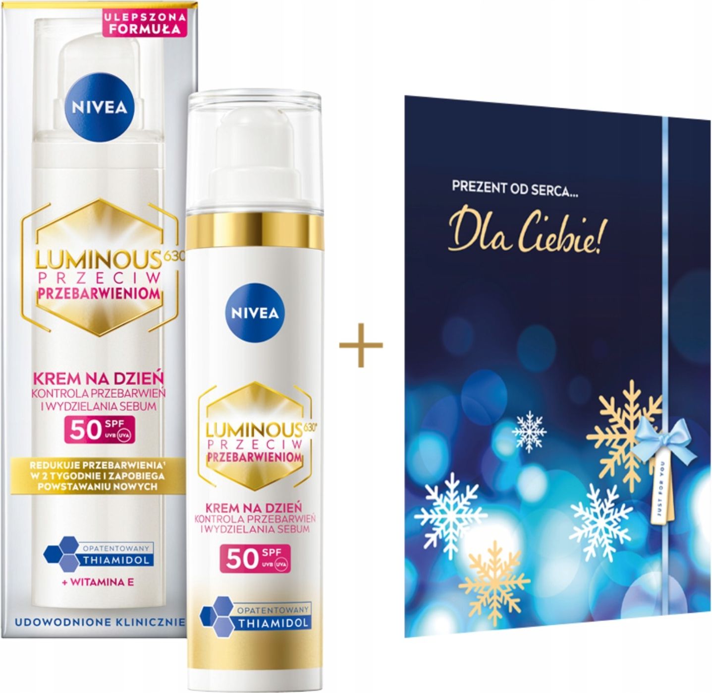 Nivea Luminous630 Krem Na Przebarwienia Plamy Spf50 40ml+ Kartka ...