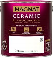 Zdjęcie Magnat Ceramic Farba Ceramiczna Plamoodporna Jasny Alabaster C82 Mat 2,5l - Bobowa
