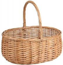 Zdjęcie Owalny Koszyk Wiklinowy Z Pałąkiem 34X27X15/31Cm - Orzesze
