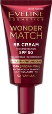 Zdjęcie Eveline Cosmetics Eveline Wonder Match Krem Bb Z Filtrem Spf50 02 Vanilla - Lipsko