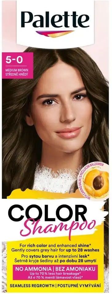 Zdjęcie Palette Color Shampoo Szampon Koloryzujący Do Włosów 5-0 Medium Brown - Skórcz