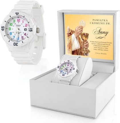 Eprezenty Zegarek Casio Lrw200H7Bv Z Dedykacją Na Komunię Dla Dziewczynki Umocnienie 2098