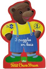 Zdjęcie Lean Toys Puzzle Drewniane Mały Brązowy Miś 15 Elementów 2+ - Ciechocinek