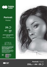 Zdjęcie Happy Color Blok Portret A4 250G.20Ark. - Tłuszcz
