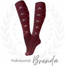 Zdjęcie Skarpety jeździeckie JD Attack Brenda Bordowy 35-38 - Oleśnica