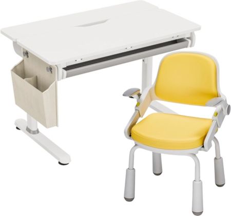 SPACETRONIK XD SPEX108WG Biurko regulowane z pochylanym blatem 0–50° z korbką, szufladą i organizerem Biały 120×60/100×60 (19886UNIW)