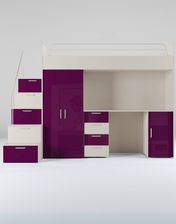 Zdjęcie Karol Meble Meblościanka Raj 4 kaszmir/fiolet/połysk CK17652 - Brwinów