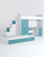 Zdjęcie Karol Meble Meblościanka Raj 5 niebieski/połysk CK17725 - Wołomin