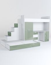 Zdjęcie Karol Meble Meblościanka Raj 5 zielony/połysk CK17727 - Otwock