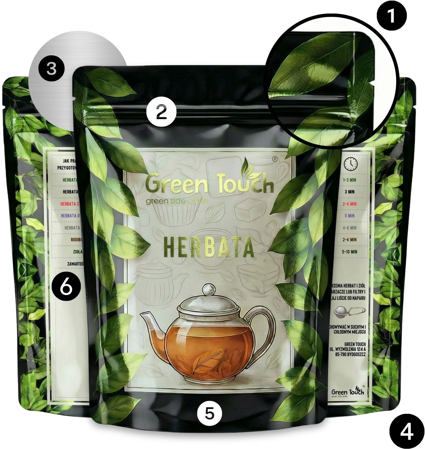 Herbata Green Touch Pu-Erh Ognista Herbata Czerwona Liściasta Z ...