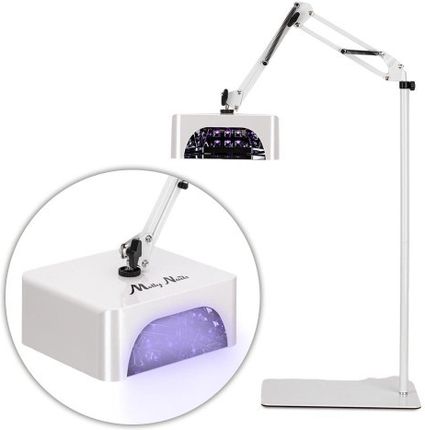 Molly Nails Lampa Lustrzana Uv/Led 36W Do Pedicure I Manicure Ze Statywem Bezprzewodowa Biała V10Bat