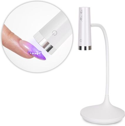 Molly Nails Lampa Do Paznokci Led 3W Lakierów Hybrydowych Żeli I Akrylożeli Bezprzewodowa Biała U2
