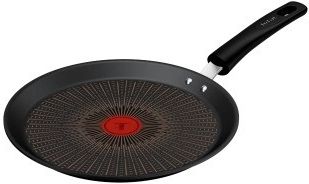 Patelnia do naleśników Tefal Excellence Plus 25 cm G3303802 z czarną powłoką Fusion Core i wskaźnikiem Thermo-Signal