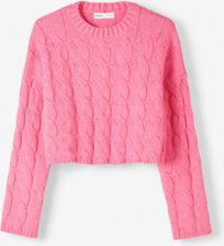 Zdjęcie SWETER DAMSKI RÓŻOWY BERSHKA ROZMIAR S - Ostroróg